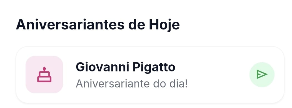 Notificação Aniversário